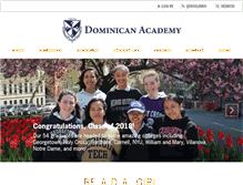 Tablet Screenshot of dominicanacademy.org